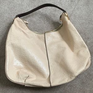 Gorgeous cream genuine leather Gili handbag